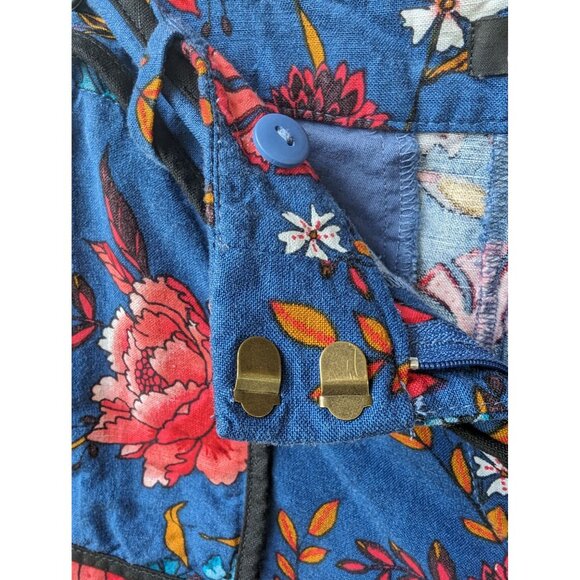 LOFT Linen Blend Floral Shorts Size‎ 4 - Picture 6 of 7